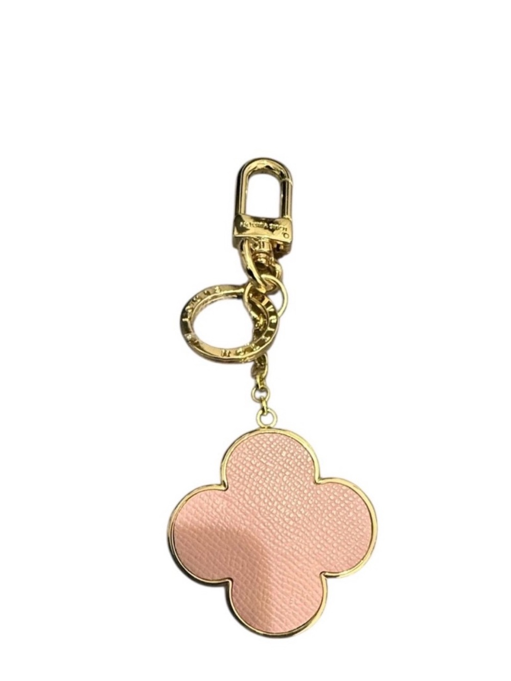 Louis Vuitton Brown Monogram Flower Key Charm w/ Pink & Red Accent NIOB - Picture 3 of 6